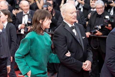 Cannes, France - 18.5.2024: Charlotte Gainsbourg and Bill Murray on the red carpet during the 78th