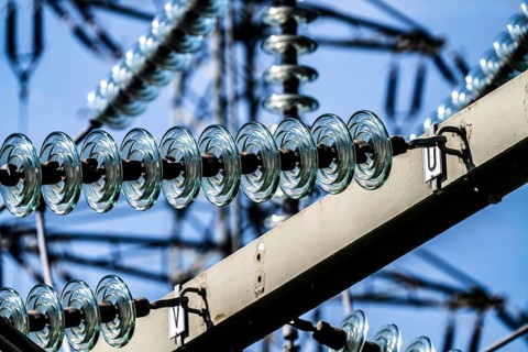 Transformer station, from Westnetz, here different voltage levels of electric current are