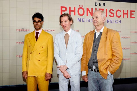 Richard Ayoade, Wes Anderson and Bill Murray at the Berlin premiere of THE PHOENIC MASTER STORY at