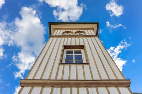 Old fire station of the Stockach fire brigade, historical building, town history, Stockach,