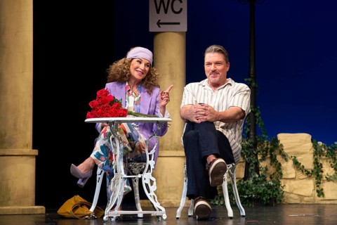 Caroline Beil, Hardy Krüger, FISCH SUCHT FAHRRAD, photo rehearsal on 14.05.2025 at the palace