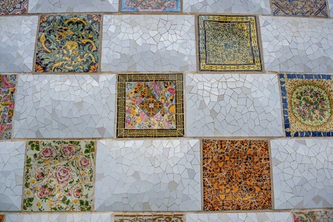 Park Guell by Antonio Gaudi, Park Gueell, Antonio Gaudi architect, Unesco World Heritage Site,