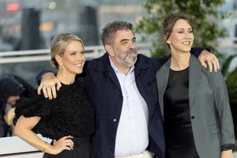 Cannes, France - 20.5.2024: Jennifer Robinson, Kathleen Fournier and Eugene Jarecki during the -
