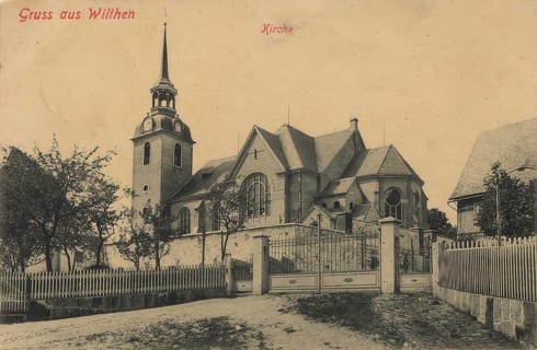 Historical postcard, picture postcard, Wilthen, Saxony, Germany, digitally enhanced reproduction of