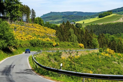 Kleine Landstraße, Hartmeckestraße, above Brunskappel, district of Oldsberg in the