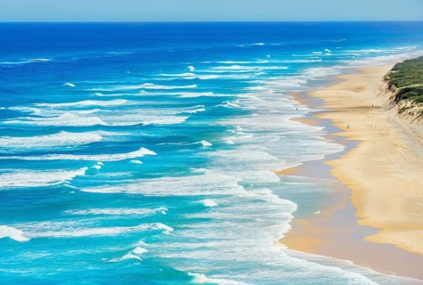 Seventy Five Mile Beach, Great Sandy National Park, Fraser Island, Queensland, Australia, Oceania