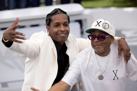 Cannes, France - 19.5.2024: Spike Lee, Asap Rocky (A$ap Rocky) during the photocall - Highest 2