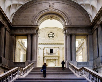 Interior photograph, Berlin State Library, Unter den Linden, Berlin, Germany, Europe