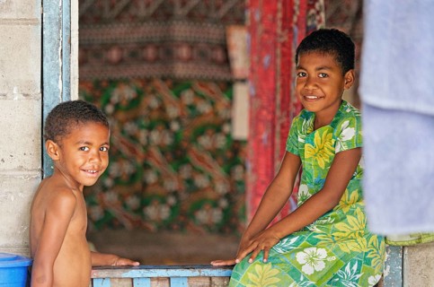 KIds, Nacula island, Fiji, South Pacific islands, Pacific, Oceania