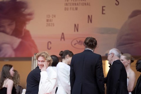 Cannes, France - 24.5.2024: Filip Schnack on the red carpet during the Closing Ceremony of the 78th