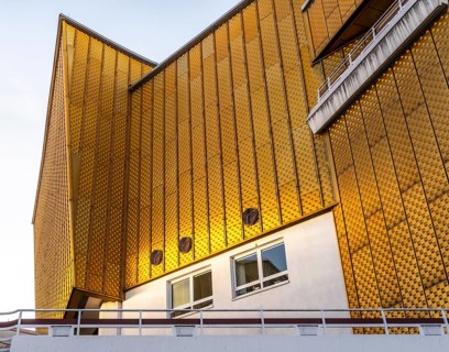 Detail photo, Berlin Philharmonie, Herbert von Karajan Straße, Berlin, Germany, Europe