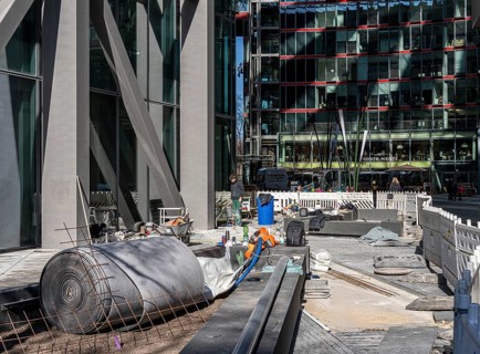 Construction site at the new centre at Potsdamer Platz, Berlin, Germany, Europe