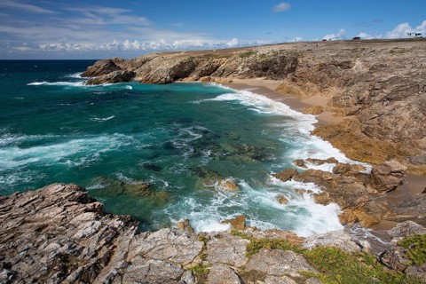 Rocky coast, Presqu'ile de Quiberon, Brittany, France, Europe
