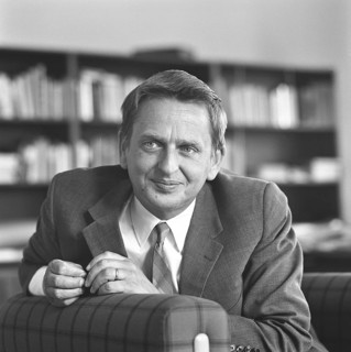 Olof Palme. Swedish social democratic politican and prime minister. Born october 14 1927. Murdered