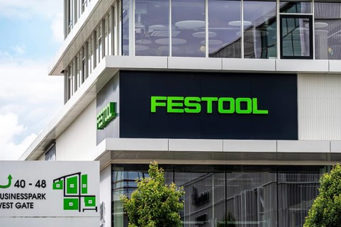 Groot-Bijgaarden, Flemish Brabant, Belgium, May 23, 2024, Logo of the Festool company, providing