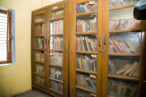Scripts library at kabir math, varanasi, uttar pradesh, Asia, India, Asia