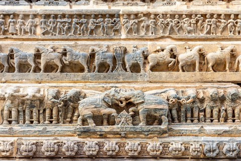 Details from Jagdish Temple, Udaipur, Rajasthan, India, Asia