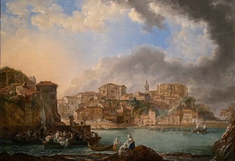 View of Bermeo, Luis Paret and Alcazar, 1783, oil on copper, Museo de Bellas Artes, Bilbao, Spain,