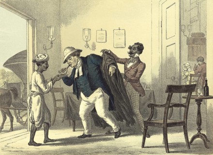 Illustration Lithograph Woodcut of Life in India During British Rule