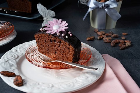 Delicious homemade moist chocolate cake