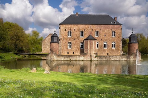 Castle Erenstein in the Anstel valley in the Dutch town Kerkrade