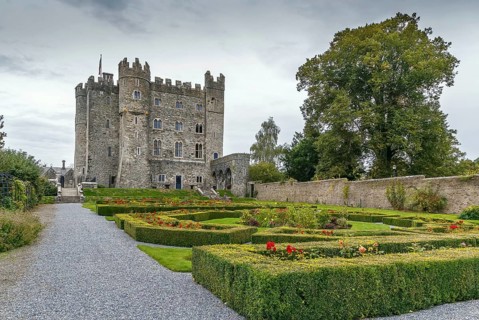 Kilkea Castle is a medieval stronghold near the village of Kilkea, Ireland, Europe