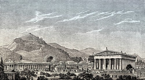 The reconstruction of Olympia in ancient Greece