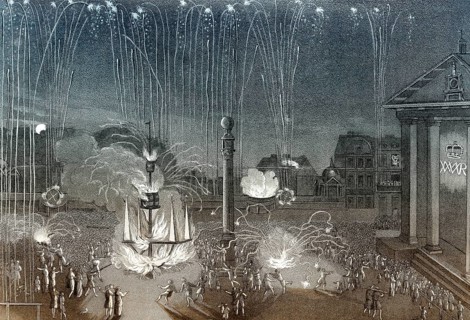 Firework in Covent Garden, London, Sept. 10 1690