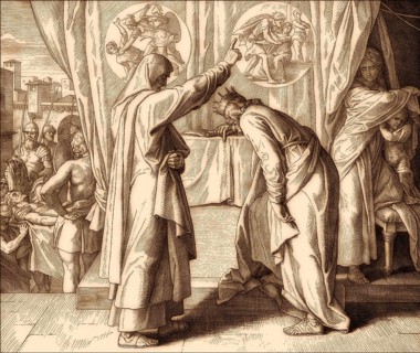 Nathan Confronts David, Old Testament, by Julius Schnorr von Carolsfeld