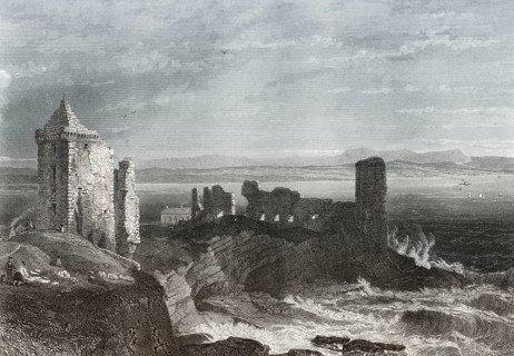 St Andrew's Castle, a picturesque ruin located in the coastal Royal Burgh of St Andrews, Fife,