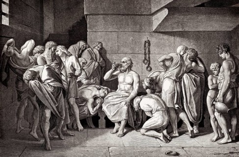 The Death of Socrates, 469-399 BC, philosopher of ancient Greece