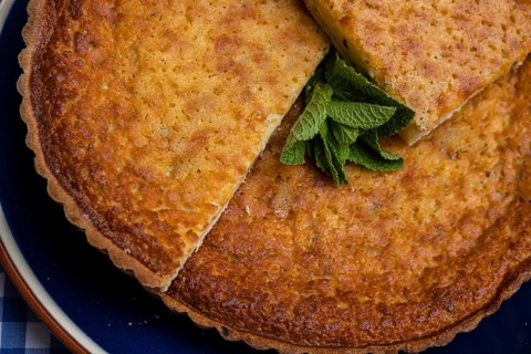 Flaó, typical cheese cake, Can Jeroni bakery, Sant Francesc, Formentera, Pitiusas Islands, Balearic