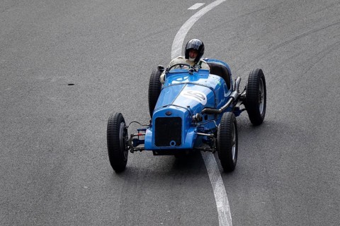 Delage 1500 from 1937, parade of vintage pre-war racing cars, 11th Grand Prix Monaco Historique