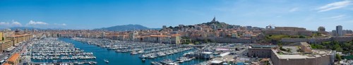 The old harbour of Marseille, France, is an architectural highlight in Europe, due to the