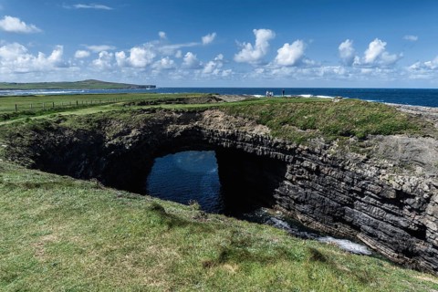Bridges of Ross landscape view in County Clare of western Ireland