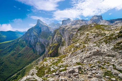 Fuente De mountains in Camaleno Cantabria of Spain