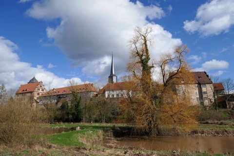 Castle town of Schlitz in the Vogelsberg district of central Hesse