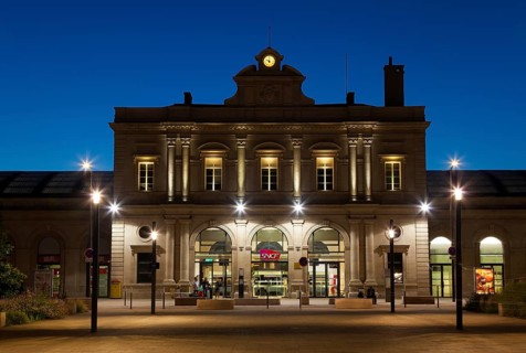 Railway train station, Reims, Marne, Champagne-Ardenne, France, Europe
