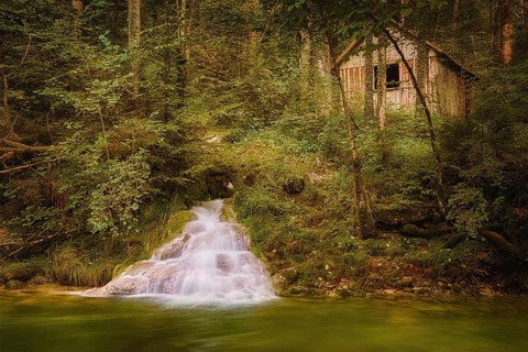 Waterfall of Eistobel, Isny im Allgau, Bavaria, Germany Isny im Allgau, Germany, Europe