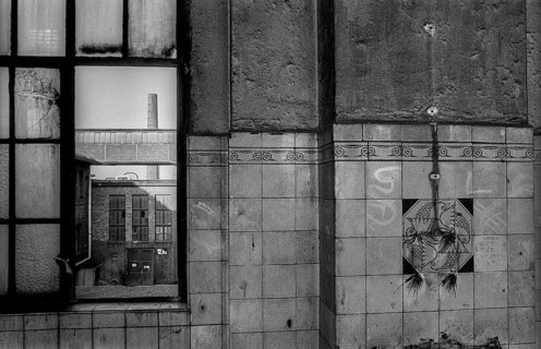 Germany, Bitterfeld, 31 March 1992, Chemiekombinat Bitterfeld, decommissioned Bitterfeld power