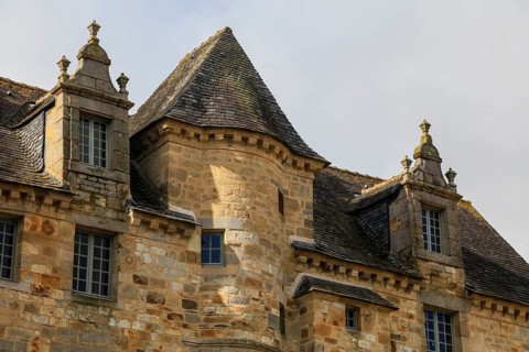 Historic 17th century stone house in the old town centre of Landerneau, Finistere Penn-ar-Bed