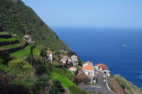 Village on the mountainside, Madeira
