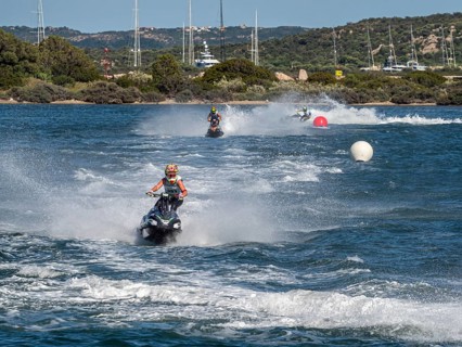 Olbia, Italy - September 16 - 20192 Aquabike world Championship gran prix of Italy