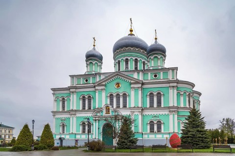 Trinity Cathedral in Saint Seraphim-Diveyevo Monastery, Russia, Europe