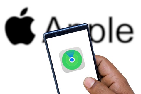 Apple Find My App Logo on phone Screen