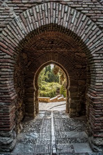Malaga, Spain, April 2016: Castillo de gibralfaro, Malaga, Spain, Europe