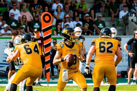 German Football League, Game: Schwäbisch Hall Unicorns, Munich Cowboys in the Optima Sportpark in