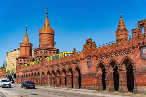 Oberbaumbrucke, Oberbaumbrücke in Berlin, Deutschland