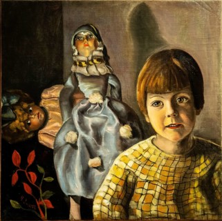 Ángeles Santos, Girl (Anita and the Dolls), 1929, oil on canvas, Patio Herreriano museum,