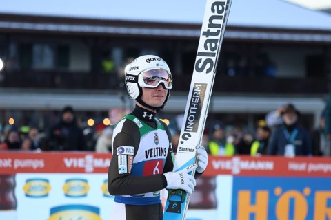 Anze Lanisek (Slovenia / SLO) at the New Year's Ski Jumping 73rd Four Hills Tournament